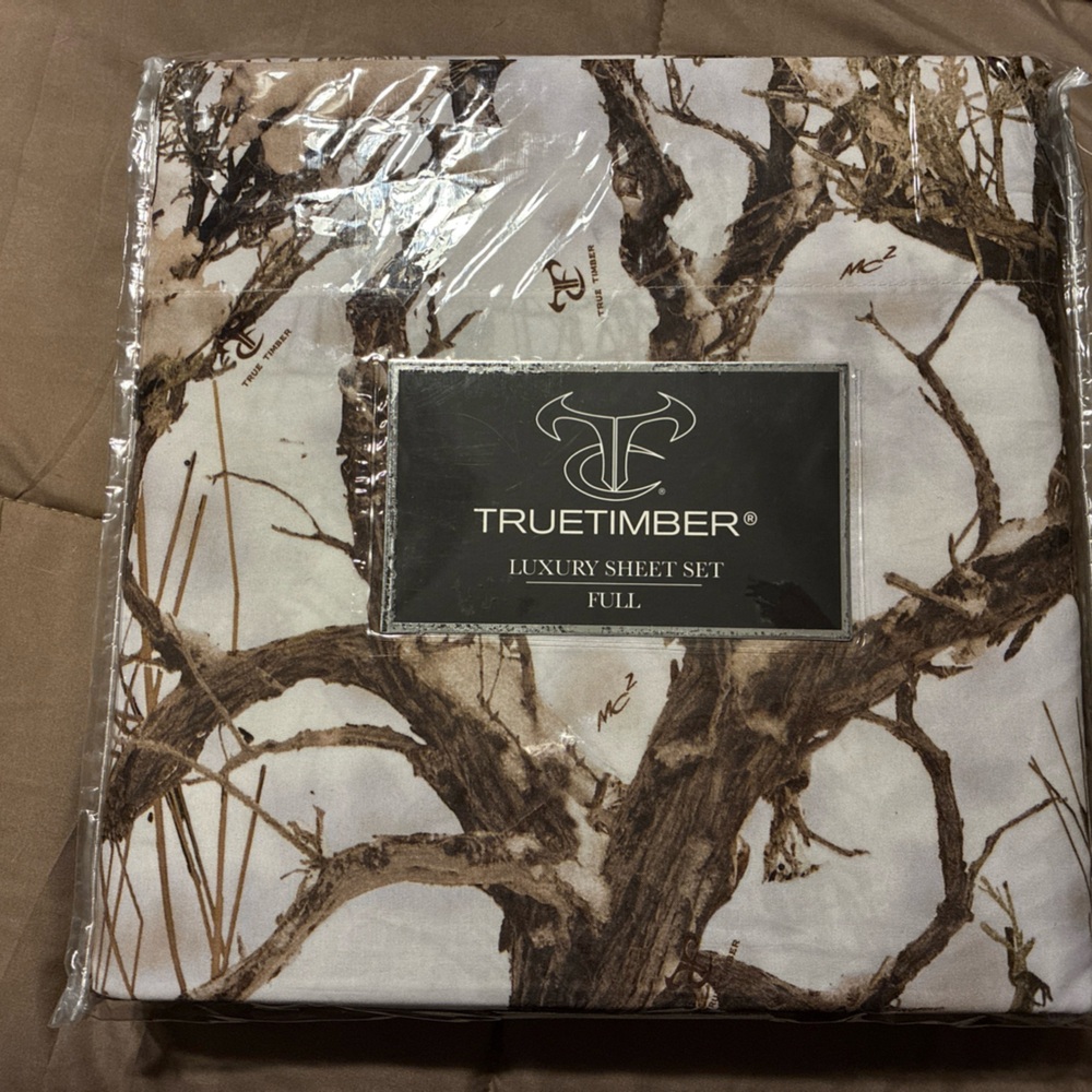 True timber luxury full sheet set camo
